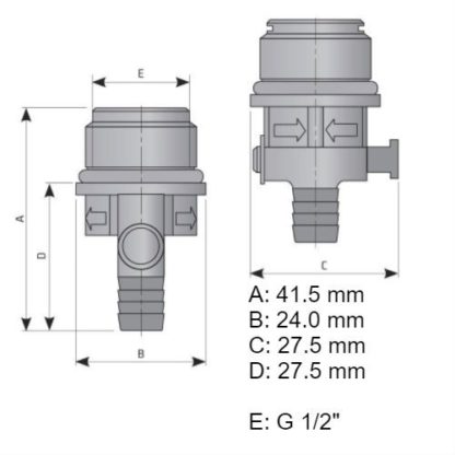 Manual Condensate Drain - MCD-BFC - ½"Nylon - Image 2